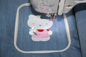 hello kitty bag with embroidery